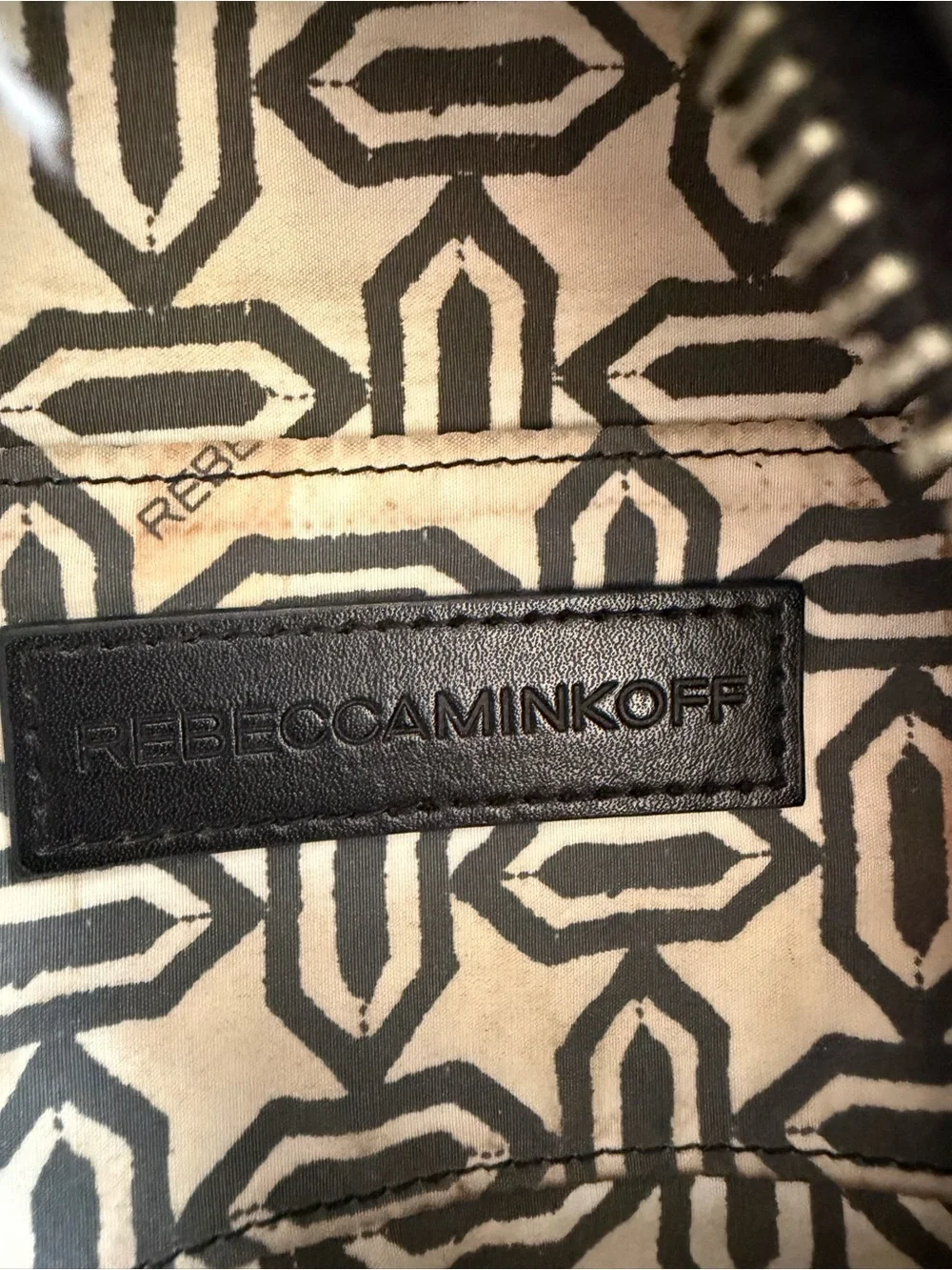 Rebecca Minkoff Julian backpack/black leather & silver hardware